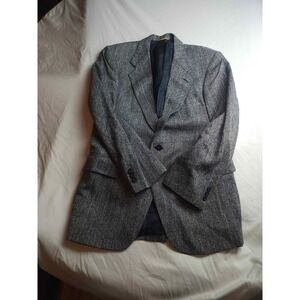 Kuppenheimer Premier Edition Mens Blue Herringbone Wool Blazer Sport Coat 42R